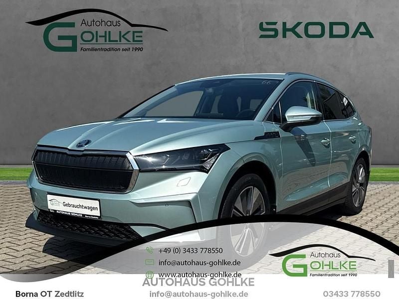 Arctic silber Gebraucht 2021 Skoda Enyaq iV SUV | 24.390 € (Fairer Preis) - Bild 1/4