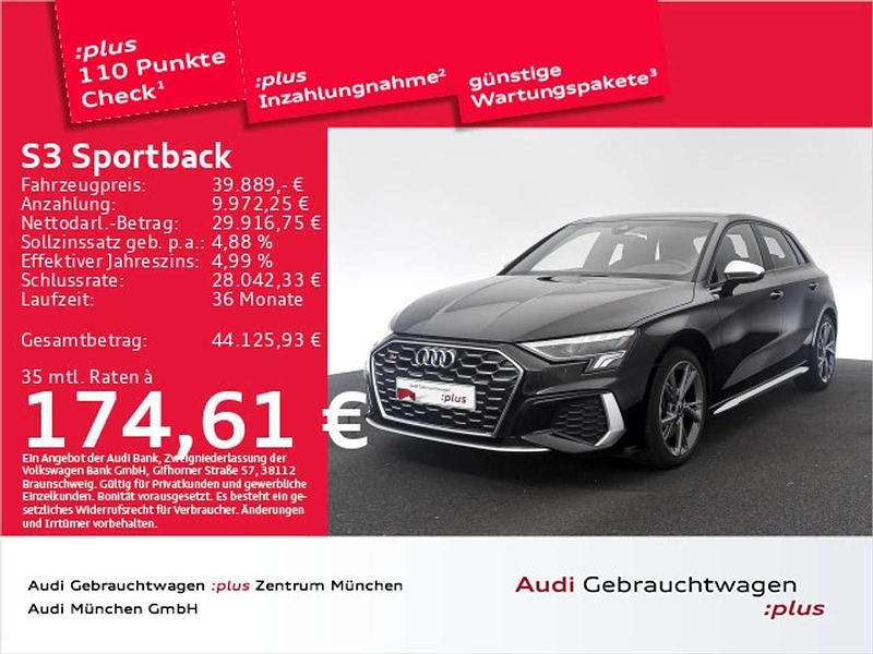Mythosschwarz metallic Gebraucht 2024 Audi S3 Sport Limousine | 39.889 € (Guter Preis) - Bild 1/2