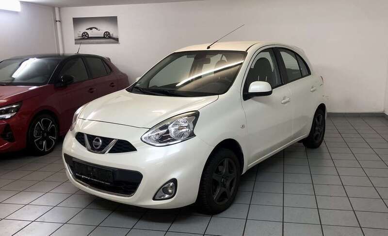 White pearl (m) Gebraucht 2013 Nissan Micra Acenta Kleinwagen | 3.200 € (Guter Preis) - Bild 1/4