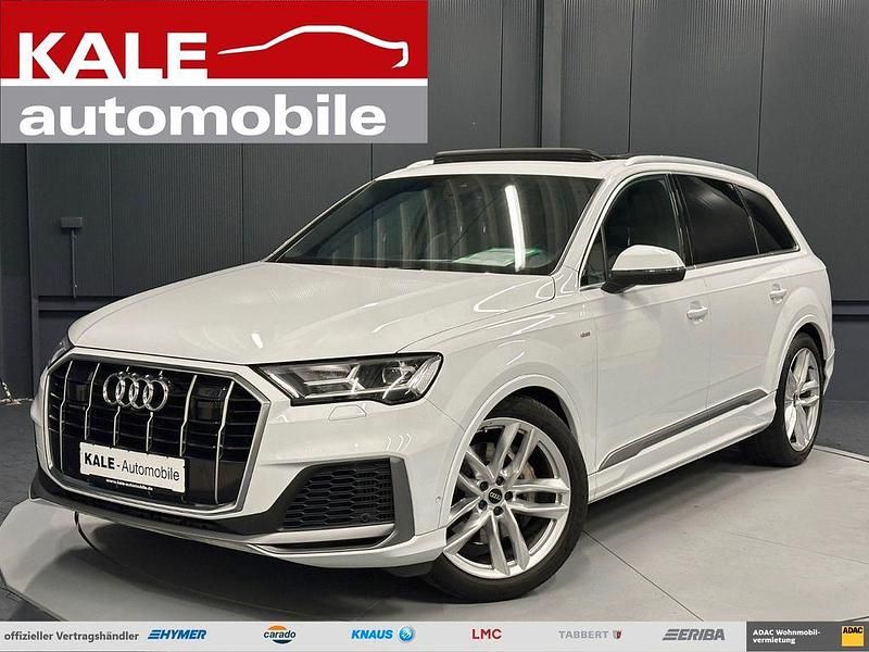 Weiß metallic (gletscherweiß metallic) Gebraucht 2022 Audi Q7 S-Line SUV | 55.690 € (Guter Preis) - Bild 1/4