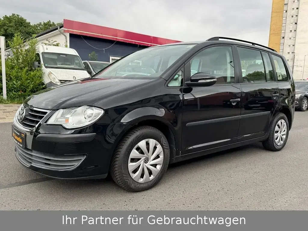 Gebraucht VW Touran Conceptline 102 PS (75 kW) 2009 Schwarz Van / Kleinbus