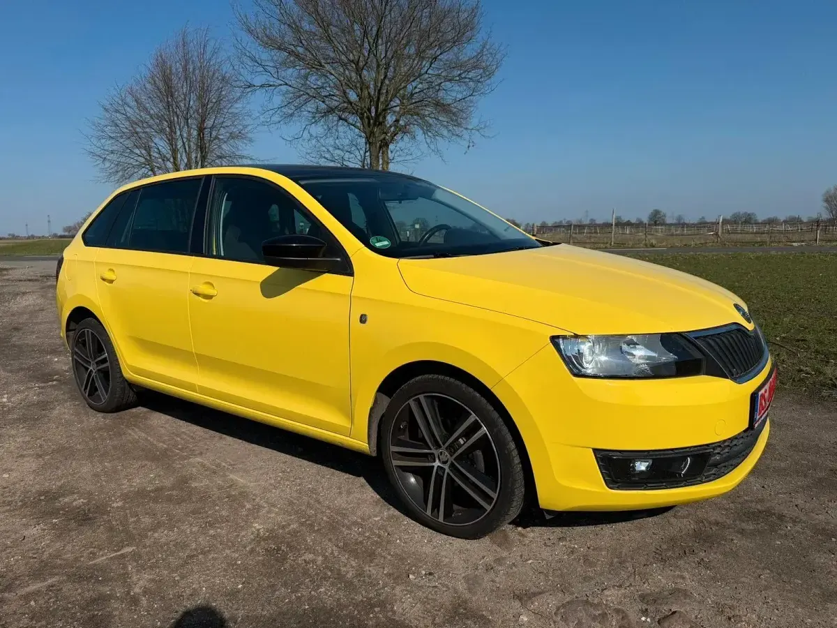Gebraucht Skoda Rapid Ambition 86 PS (63 kW) 2014 Gelb Kleinwagen