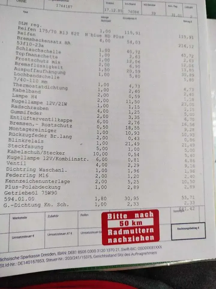 Gebraucht Wartburg 353 50 PS (36 kW) 1982 Rot Limousine