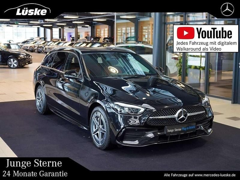 Gebraucht Mercedes C300e AMG line 313 PS (230 kW) 2024 Obsidianschwarz Kombi