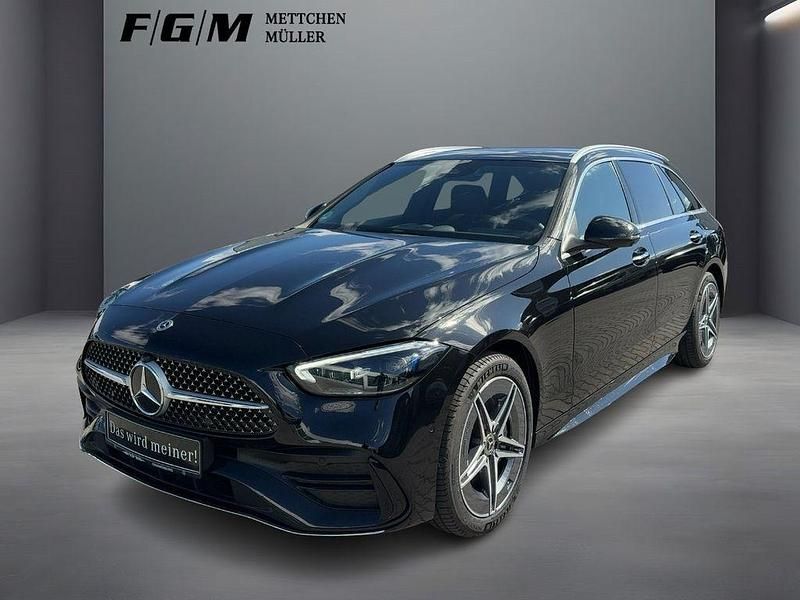 Schwarz Gebraucht 2024 Mercedes C300e AMG line Limousine | 44.490 € (Guter Preis) - Bild 1/4