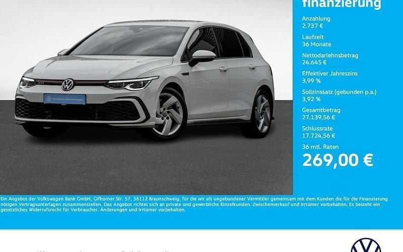 Pure white Gebraucht 2022 VW Golf VIII GTI Limousine | 27.382 € (Superpreis) - Bild 1/4