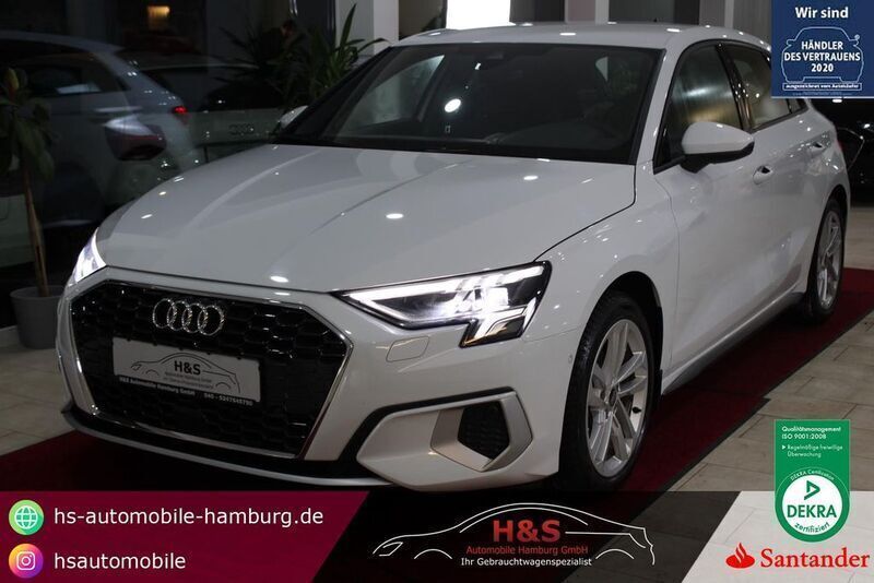Weiß Gebraucht 2023 Audi A3 Sport Limousine | 27.700 € (Fairer Preis) - Bild 1/4