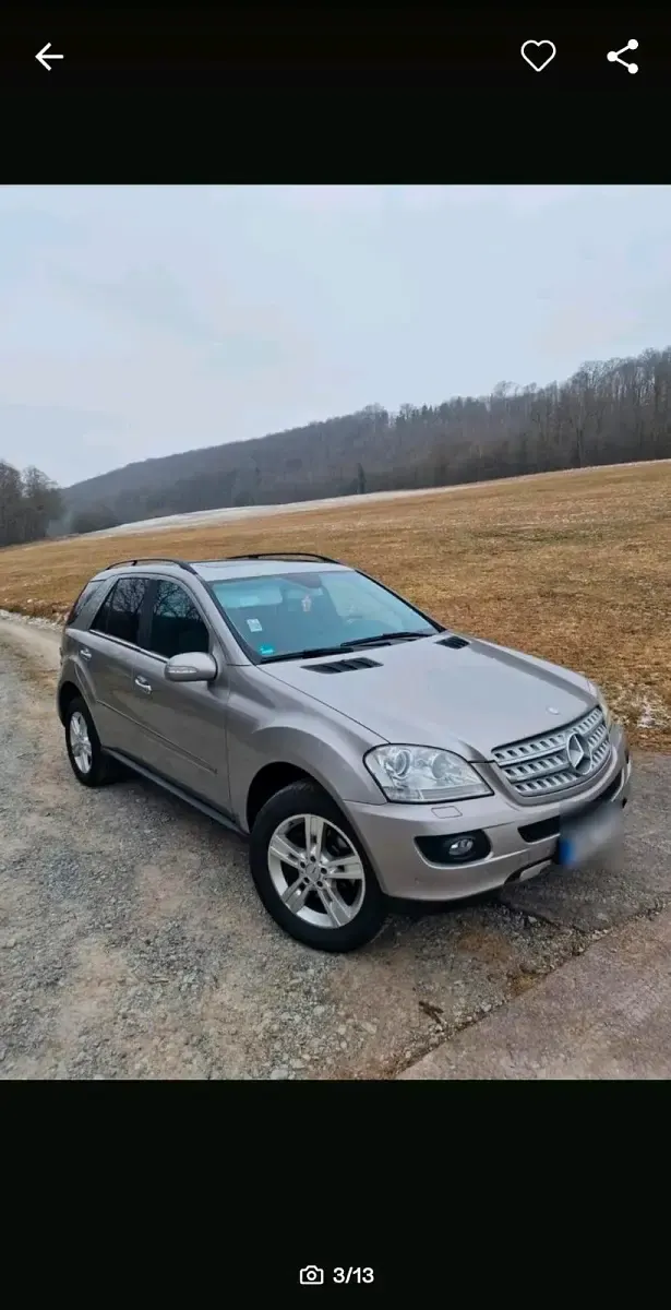 Second-hand Mercedes ML280 190 CP (139 kW) 2007 Argintiu SUV