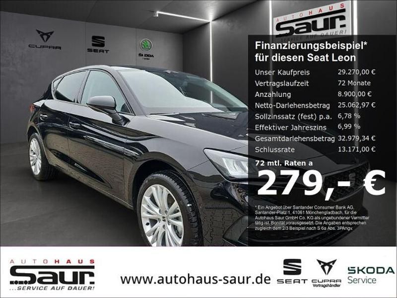 Gebraucht Seat Leon Style 150 PS (110 kW) 2024 Schwarz Limousine