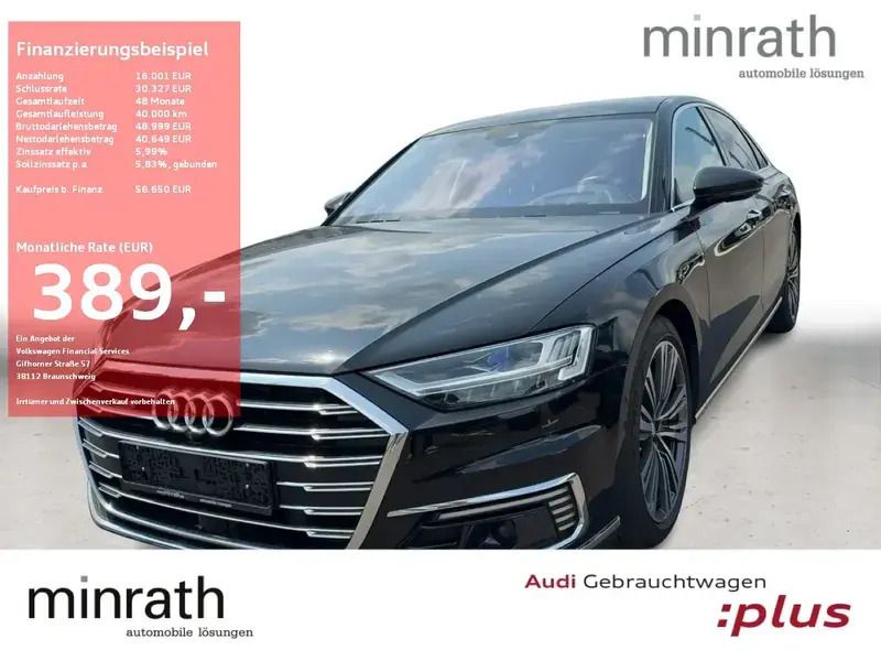 Schwarz Gebraucht 2021 Audi A8 Ambiente Limousine | 56.649 € - Bild 1/4