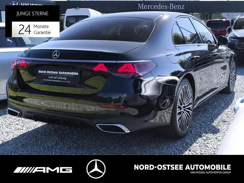 Gebraucht Mercedes E200 AMG 204 PS (150 kW) 2024 Metalliclack obsidianschwarz Limousine