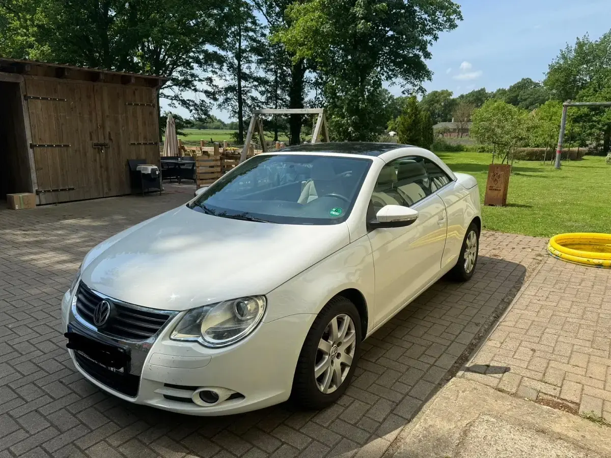 Gebraucht VW Eos 200 PS (147 kW) 2009 Weiß Cabrio