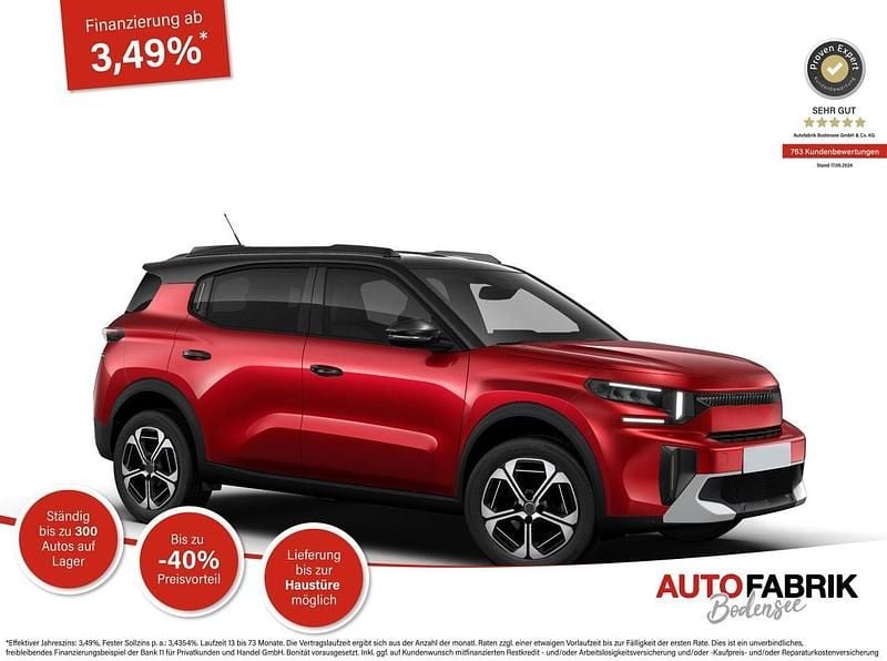Neu Citroën C3 Aircross 2026 Elixirrot metallic schwarzem dach SUV