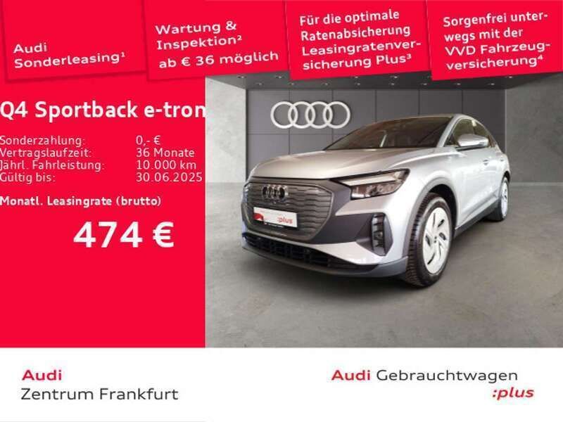 Florettsilber metallic Gebraucht 2024 Audi Q4 e-tron SUV | 43.810 € - Bild 1/2