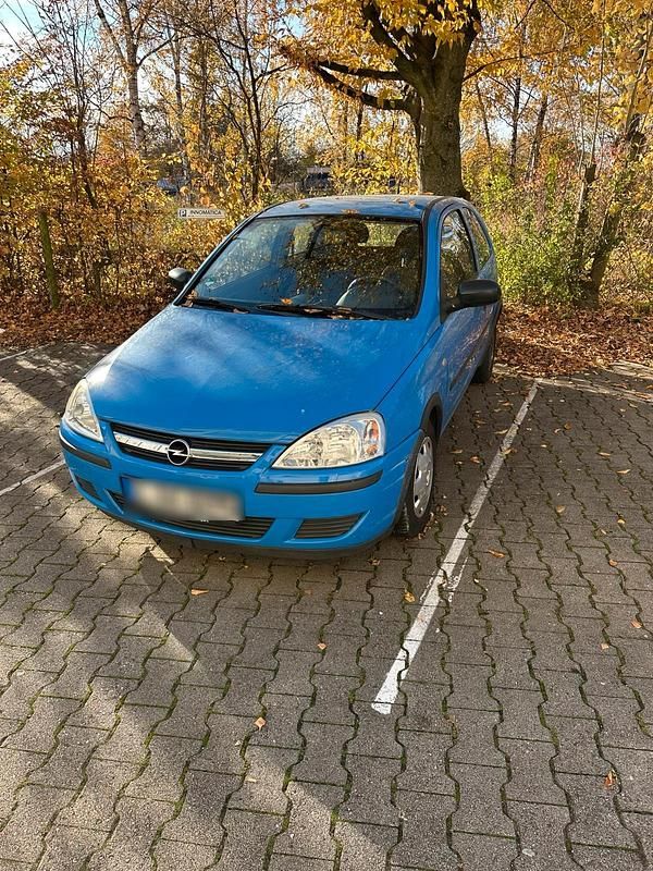 Blau Gebraucht 2004 Opel Corsa Kleinwagen | 389 € (Superpreis) - Bild 1/4