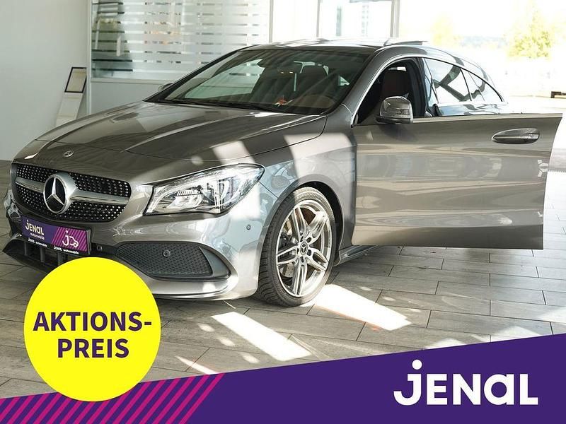 Mountaingrau met. Gebraucht 2018 Mercedes CLA250 Shooting Brake AMG Kombi | 25.980 € (Fairer Preis) - Bild 1/4