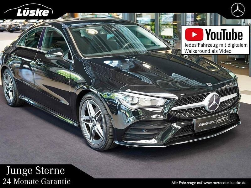 Kosmosschwarz Gebraucht 2019 Mercedes CLA180 AMG line Limousine | 28.900 € (Etwas zu teuer) - Bild 1/4