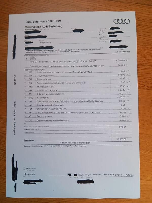 Gebraucht Audi Q3 Advanced 190 PS (139 kW) 2025 Grau SUV