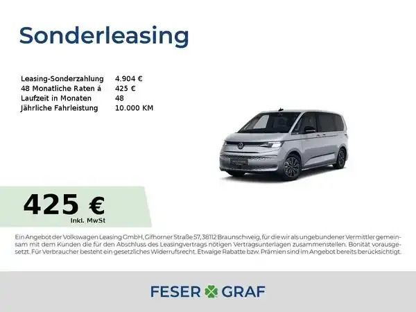 Monosilber metallic Neu 2025 VW T6.1 Van | 66.199 € - Bild 1/4