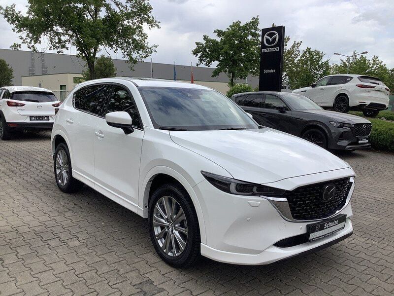 Snowflake white Gebraucht 2022 Mazda CX-5 Sports-Line SUV | 34.830 € (Fairer Preis) - Bild 1/4