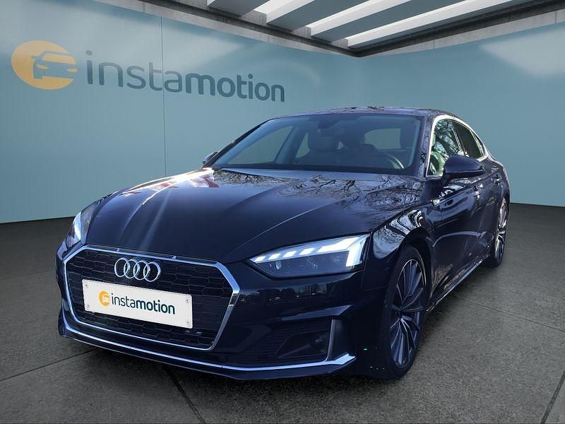 Blau Gebraucht 2023 Audi A5 Sportback Kleinwagen | 31.149 € (Superpreis) - Bild 1/4
