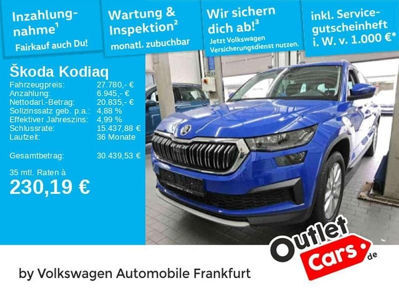 Energyblau Gebraucht 2022 Skoda Kodiaq Style SUV | 27.780 € (Superpreis) - Bild 1/3