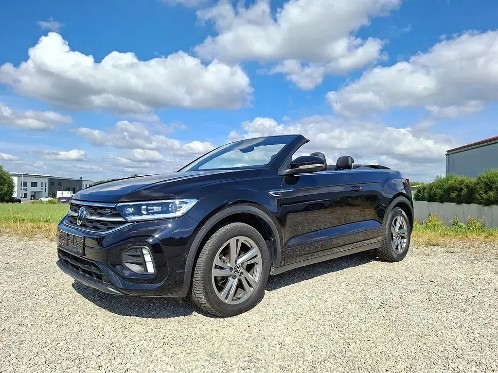 Gebraucht VW T-Roc Cabriolet R-line 150 PS (110 kW) 2023 Schwarz Cabrio