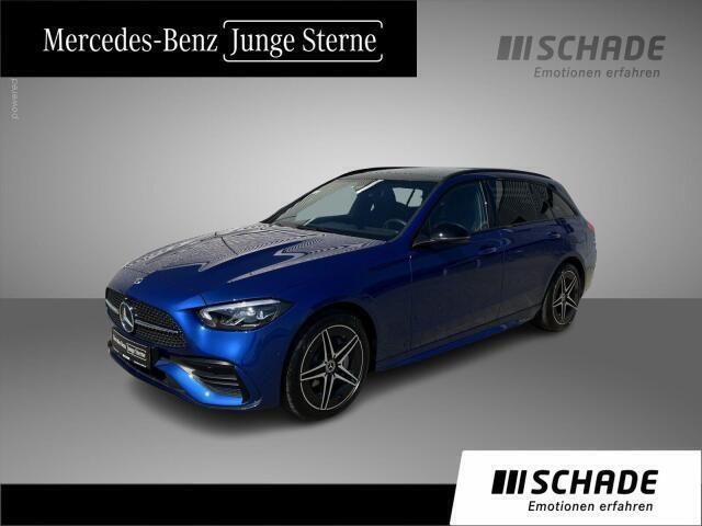 Blau Gebraucht 2024 Mercedes C300e AMG line Limousine | 45.650 € (Superpreis) - Bild 1/4