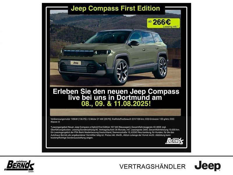 Amazonia green Neu 2025 Jeep Compass SUV | 43.485 € (Fairer Preis) - Bild 1/4