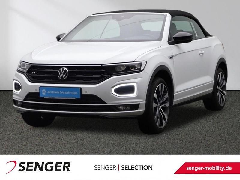 Pure white schwarz Gebraucht 2021 VW T-Roc Cabriolet Design Cabrio | 31.680 € (Teuer) - Bild 1/4