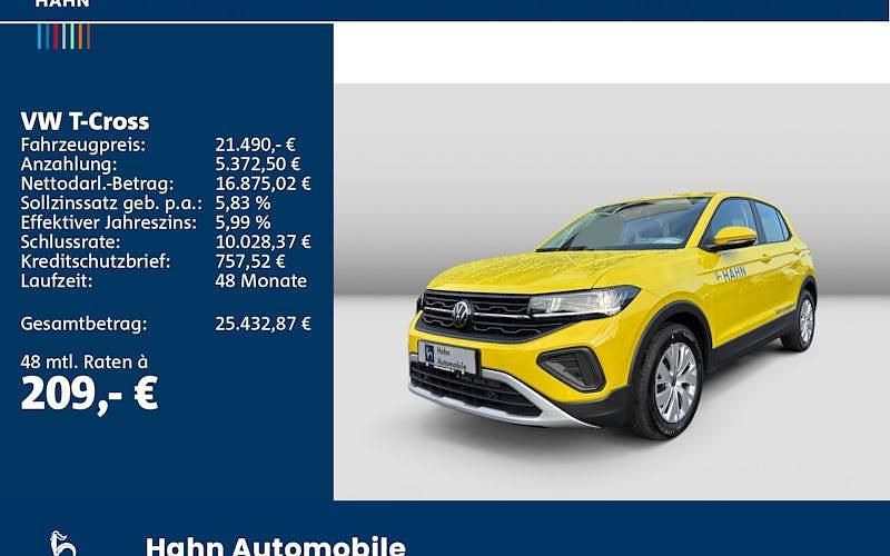 Gebraucht VW T-Cross 95 PS (69 kW) 2025 Gelb SUV