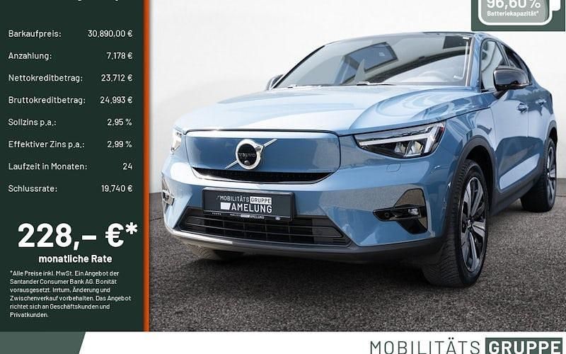 Blau Gebraucht 2022 Volvo C40 Ultimate SUV | 30.890 € (Fairer Preis) - Bild 1/4