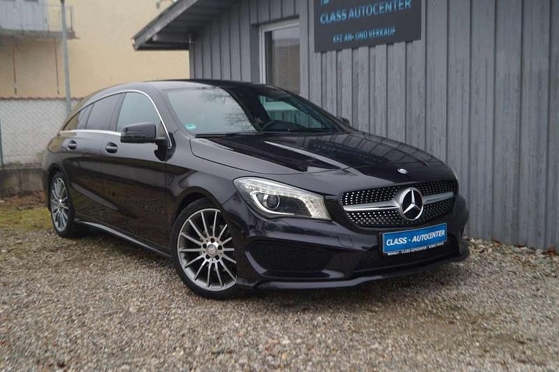 Nordlichtviolett Gebraucht 2016 Mercedes CLA180 AMG line Limousine | 13.450 € (Superpreis) - Bild 1/4