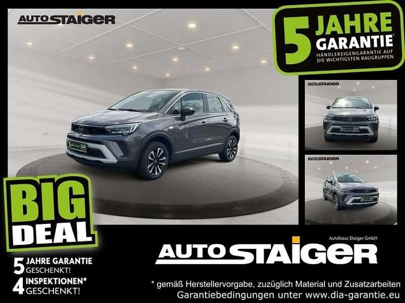 Mondstein grau/e:vulkan grau Gebraucht 2023 Opel Crossland Elegance SUV | 16.333 € (Superpreis) - Bild 1/4