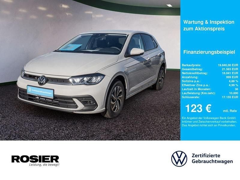 Grau / ascotgrau Gebraucht 2025 VW Polo Life Kleinwagen | 19.840 € (Fairer Preis) - Bild 1/4