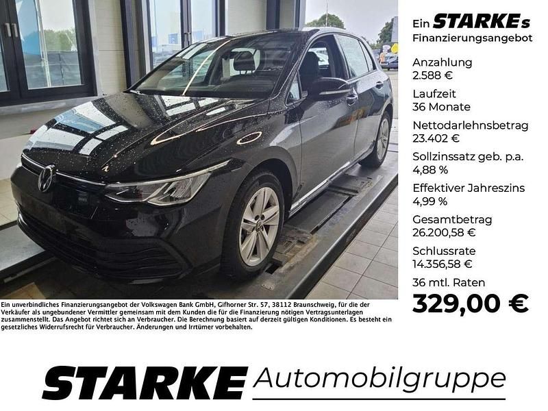 Schwarz Gebraucht 2022 VW Golf VIII Life Limousine | 25.990 € (Fairer Preis) - Bild 1/4