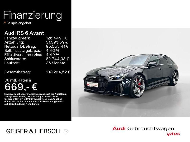 Sebringschwarz kristalleffekt Gebraucht 2024 Audi RS6 Ambiente Kombi | 126.449 € - Bild 1/4