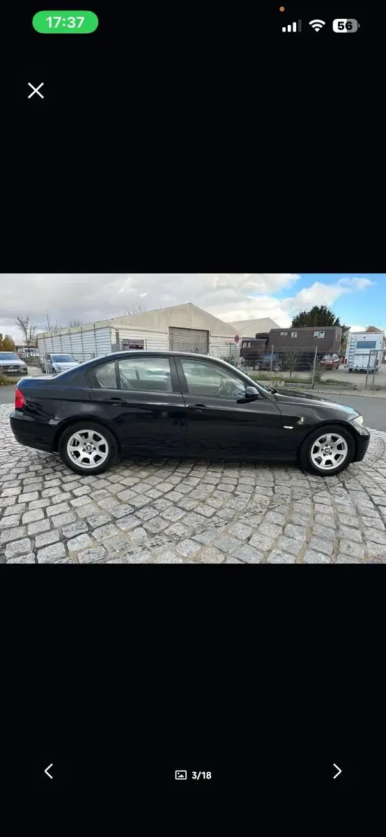Gebraucht BMW 318 143 PS (105 kW) 2008 Schwarz Limousine