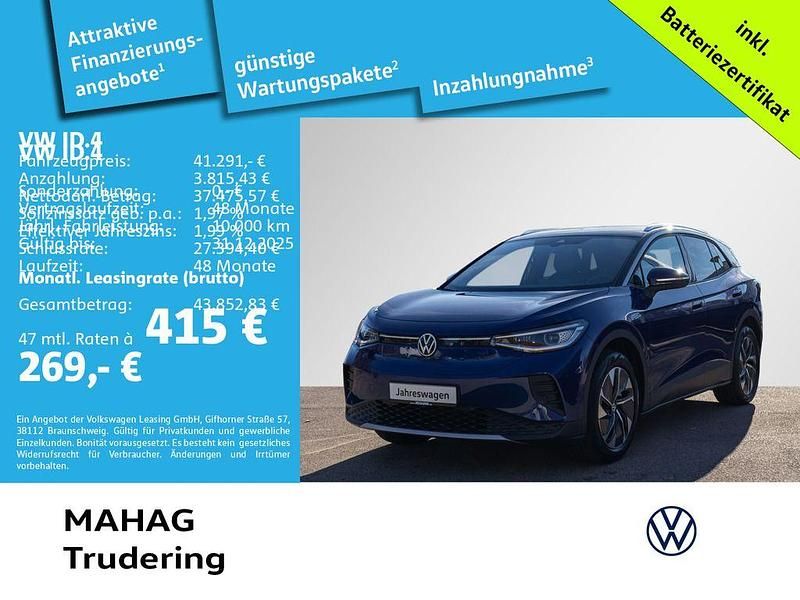 Blau Gebraucht 2025 VW ID.4 Pro SUV | 41.291 € (Teuer) - Bild 1/2
