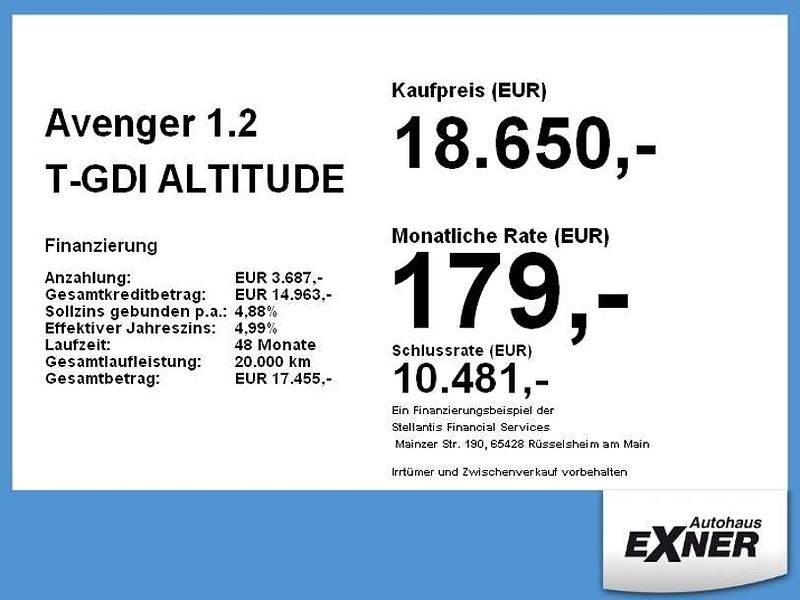 Gebraucht Jeep Avenger Altitude 101 PS (74 kW) 2024 Solid black SUV