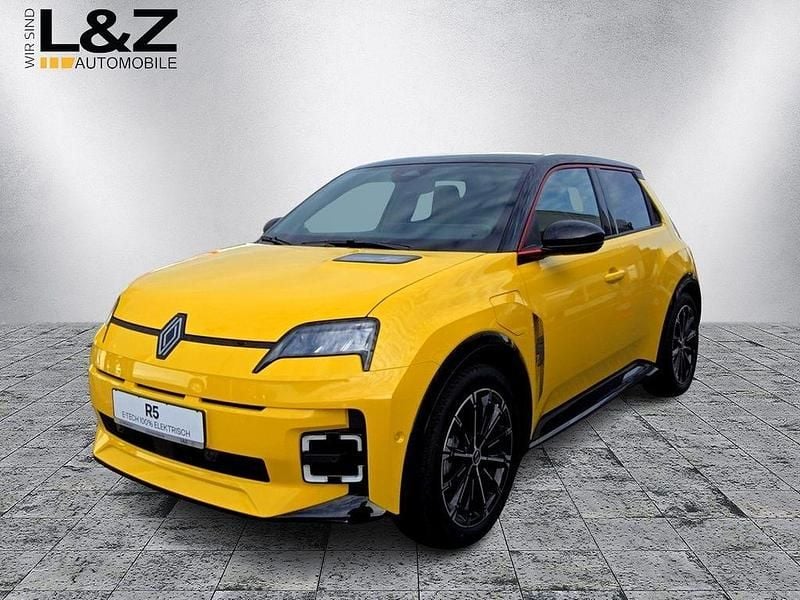 Neu Renault 5 E-Tech Iconic 77 kW (106 PS) 2026 Pop yellow, dach blackpe Kleinwagen