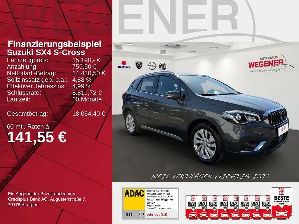 Gebraucht Suzuki SX4 S-Cross Comfort 111 PS (81 kW) 2018 Grau SUV