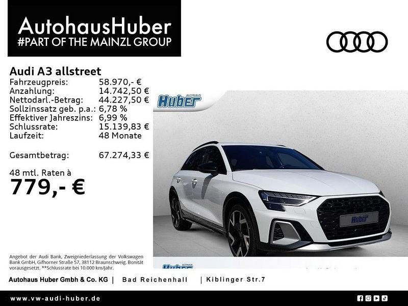 Arkonaweiß Neu 2024 Audi A3 Basis Limousine | 58.970 € - Bild 1/4