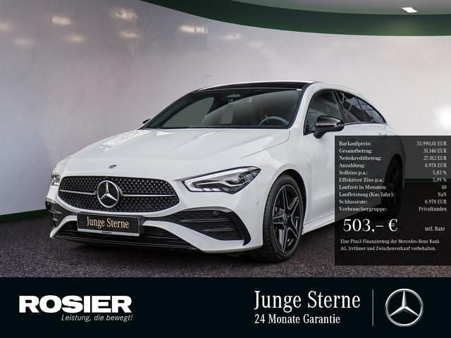 Weiss / digitalweiss Gebraucht 2023 Mercedes CLA200 Shooting Brake Premium Kombi | 38.890 € (Teuer) - Bild 1/4