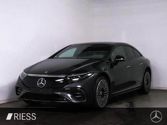 Metalliclack graphitgrau Gebraucht 2024 Mercedes EQS580 Limousine | 82.890 € - Bild 1/4