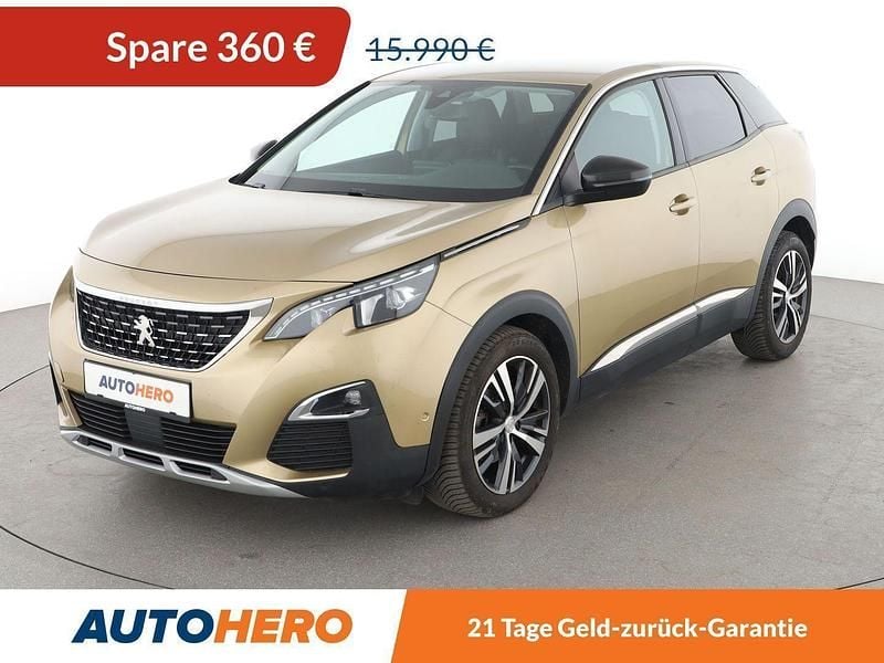 Gold Gebraucht 2017 Peugeot 3008 Allure SUV | 15.630 € (Guter Preis) - Bild 1/3
