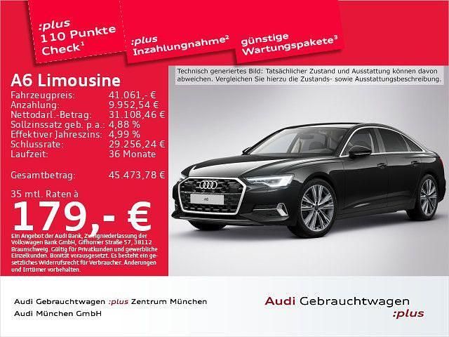 Mythosschwarz metallic Gebraucht 2023 Audi A6 Advanced Plus Limousine | 41.061 € (Superpreis) - Bild 1/2