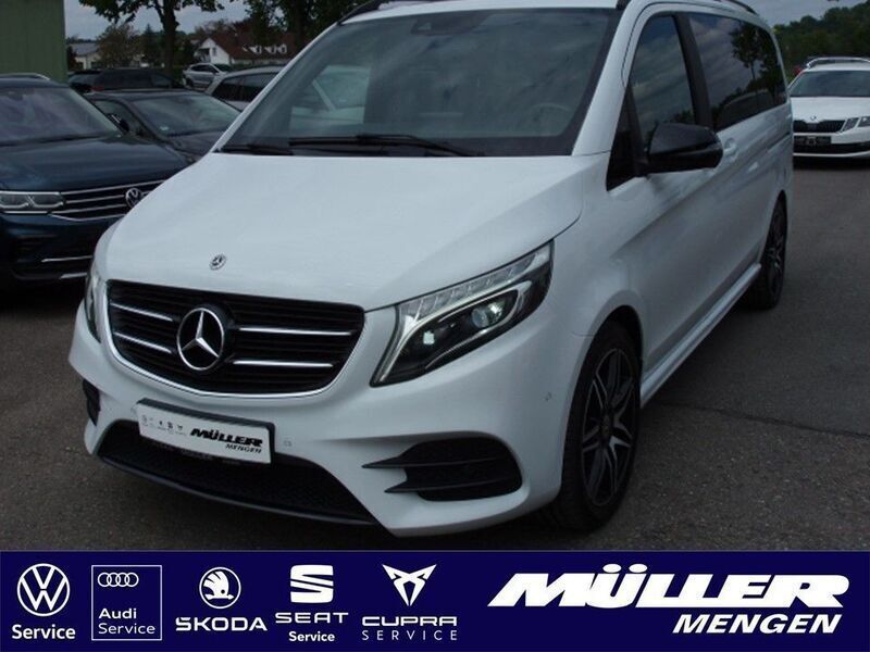 Weiß Gebraucht 2018 Mercedes V250 AMG line Van / Kleinbus | 42.290 € (Guter Preis) - Bild 1/4