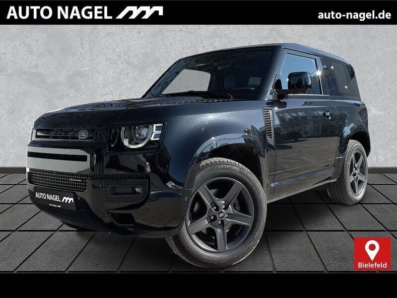 Santorini black Gebraucht 2023 Land Rover Defender SE SUV | 58.490 € - Bild 1/4
