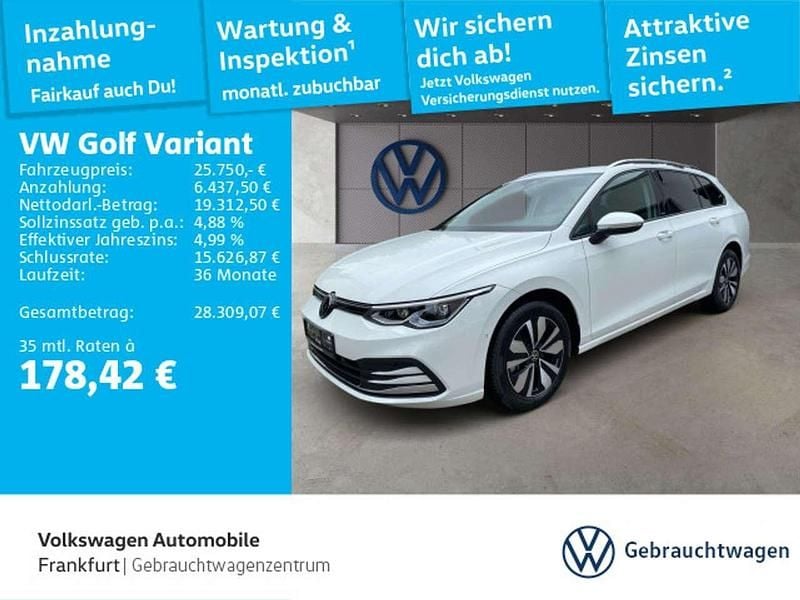Weiß Gebraucht 2023 VW Golf VIII Move Kombi | 25.750 € (Guter Preis) - Bild 1/4